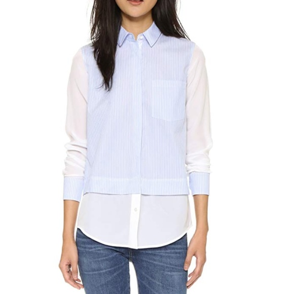 Vince Women's Striped Block Shirt - Picture 1 of 7